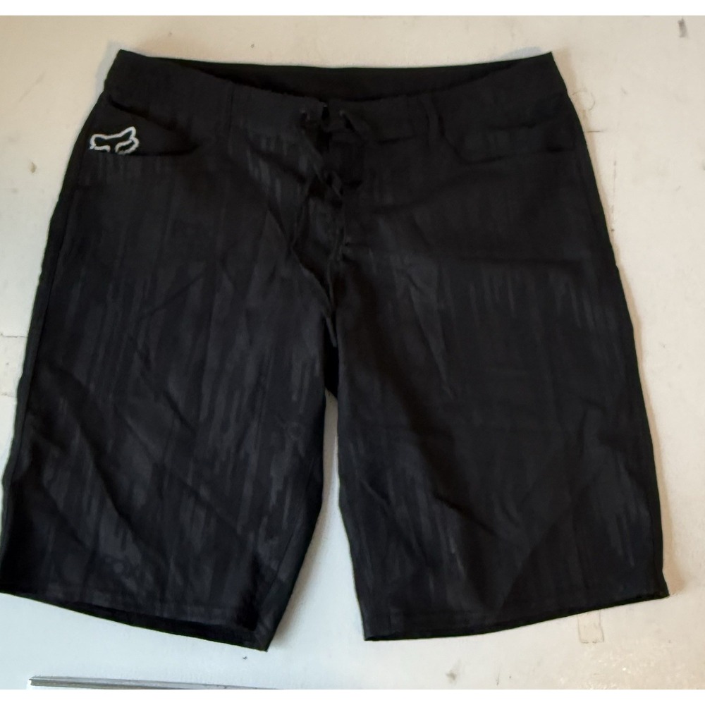 Fox Racing Women's Board Shorts Size 3 Black Pink Surf Swim Athletic